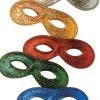 Fun Place Masks Std. Metallic Glitter Asst. Eye Mask