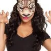 Fun Place Leopard Fabric Half Mask