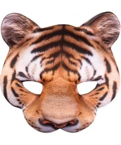 Fun Place Tiger Fabric Half Mask