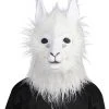 Fun Place Animals Alpaca Adult Mask W/Moving Mouth 2 Fun Place Animals Alpaca Adult Mask W/Moving Mouth