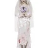 Fun Place Till Death Do Us Part Zombie Bride Costume, White 2 Fun Place Till Death Do Us Part Zombie Bride Costume, White