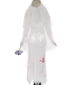 Fun Place Till Death Do Us Part Zombie Bride Costume, White