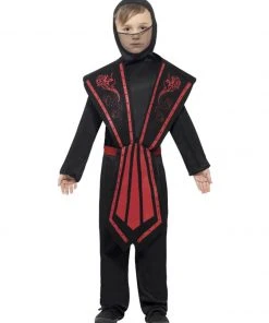 Fun Place Costumes & Characters Ninja Costume, Child, Black