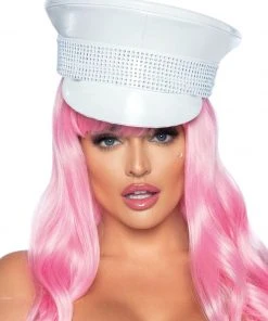 Fun Place Festivals Rhinestone Trim Military Hat