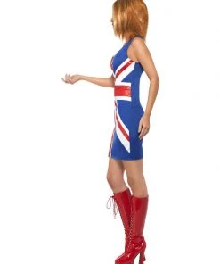 Fun Place Shop By Theme Ginger Power, 90s Icon Costume, Union Jack Dress