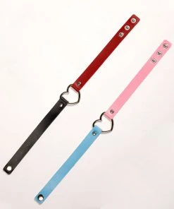 Fun Place 2 Tone Heart Collar - Pink / Baby Blue