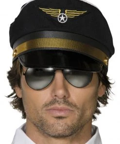 Fun Place Pilots Cap, Black