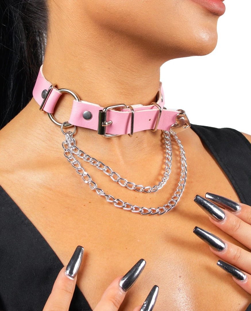 Fun Place Festivals Heart Adjuster Collar - Pink 3 Fun Place Festivals Heart Adjuster Collar - Pink