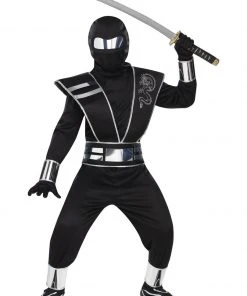 Fun Place Silver Mirror Ninja Child Costume Costumes & Characters