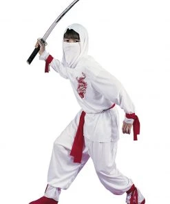 Fun Place White Ninja Child Costume Costumes & Characters
