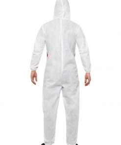 Fun Place Bloody Forensic Overall Costume, Red