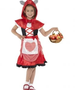 Fun Place Costumes & Characters Miss Hood Costume, Red