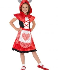 Fun Place Costumes & Characters Miss Hood Costume, Red