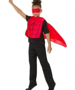 Fun Place Costumes Kids Superhero Kit, Red