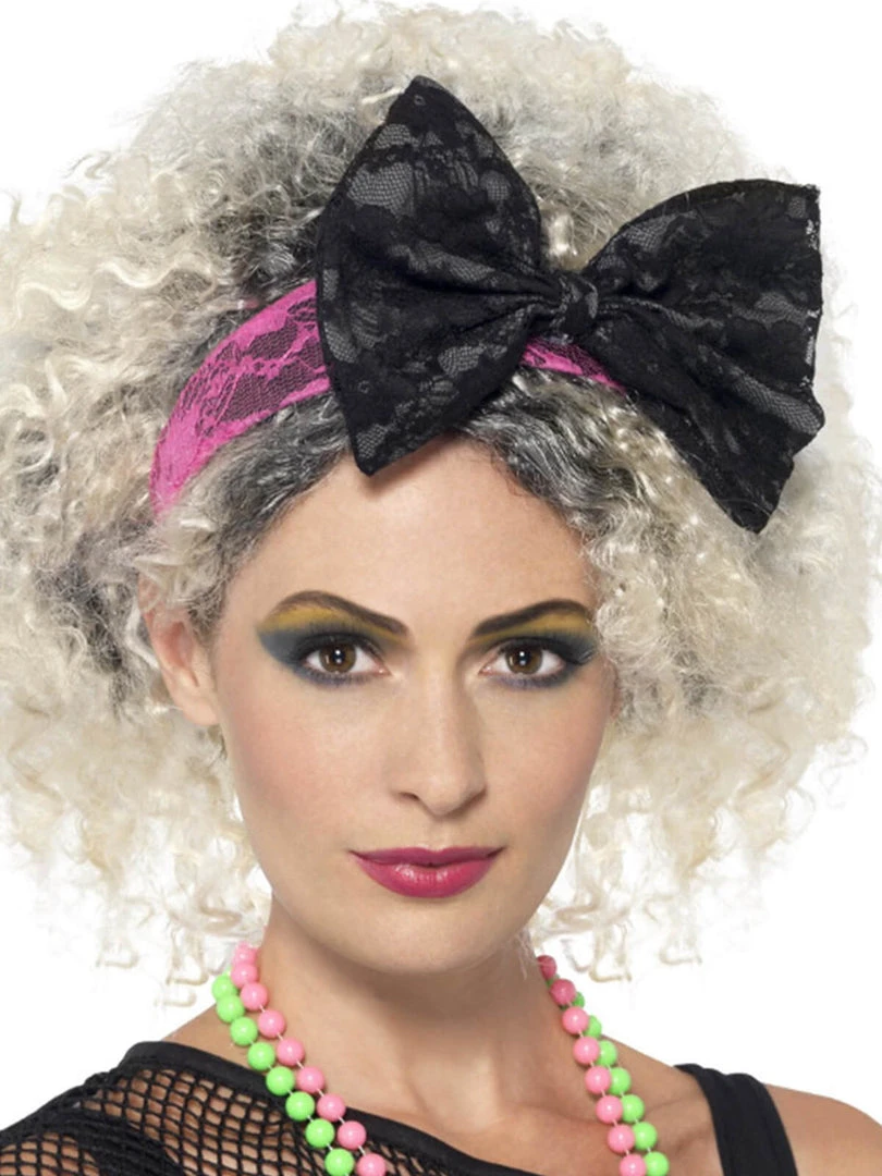 Fun Place Decades & Eras 80s Lace Headband 3 Fun Place Decades & Eras 80s Lace Headband