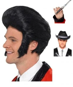 Fun Place 50s Quiff King Wig Complete Bundle Bundles