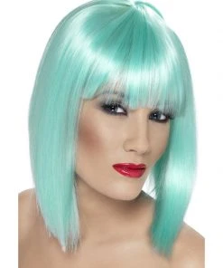 Fun Place Glam Wig, Neon Aqua Cosplay