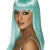 Fun Place Glamourama Wig, Neon Aqua Cosplay