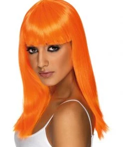 Fun Place Cosplay Glamourama Wig, Neon Orange