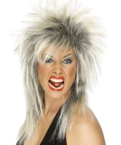 Fun Place Rock Diva Wig, Two Tone Cosplay