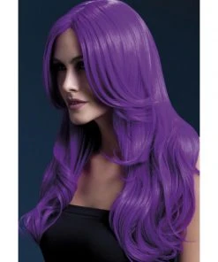 Fun Place Fever Khloe Wig, Neon Purple Cosplay