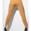 Fun Place Decades & Eras Opaque Footless Tights, Neon Orange