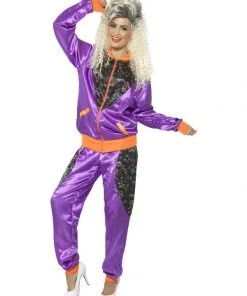 Fun Place Shop By Theme Retro Shell Suit Costume, Ladies