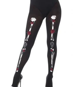 Fun Place Opaque Day Of The Dead Tights