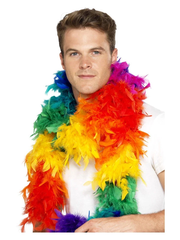 Fun Place Festivals Feather Boa, 80g, Rainbow 4 Fun Place Festivals Feather Boa, 80g, Rainbow