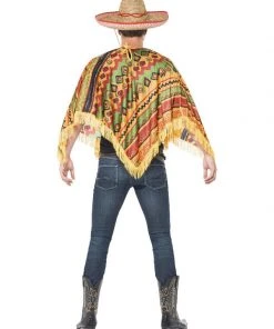 Fun Place Poncho & Moustache, Orange 7 Fun Place Poncho & Moustache, Orange