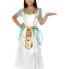 Fun Place Costumes & Characters Deluxe Cleopatra Girl Costume, White