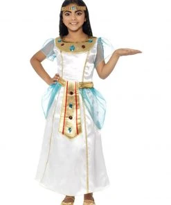 Fun Place Costumes & Characters Deluxe Cleopatra Girl Costume, White