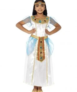 Fun Place Costumes & Characters Deluxe Cleopatra Girl Costume, White