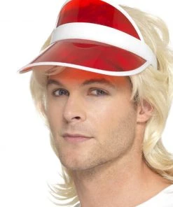 Fun Place Decades & Eras 80s Sun Visor, Red