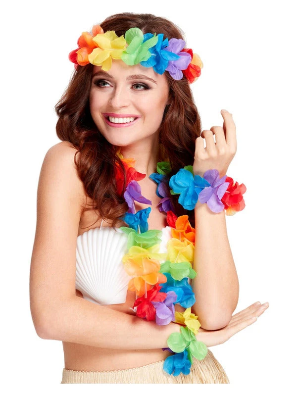 Fun Place Festivals Rainbow Hawaiian Set 3 Fun Place Festivals Rainbow Hawaiian Set
