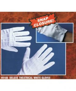 Fun Place Deluxe Mens White Dress/Santa Gloves Cosplay