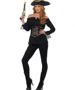 Fun Place Costumes Deluxe Pirate Shirt, Ladies