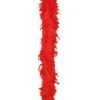 Fun Place Red 1.8m Feather Boa (50g) Decades & Eras