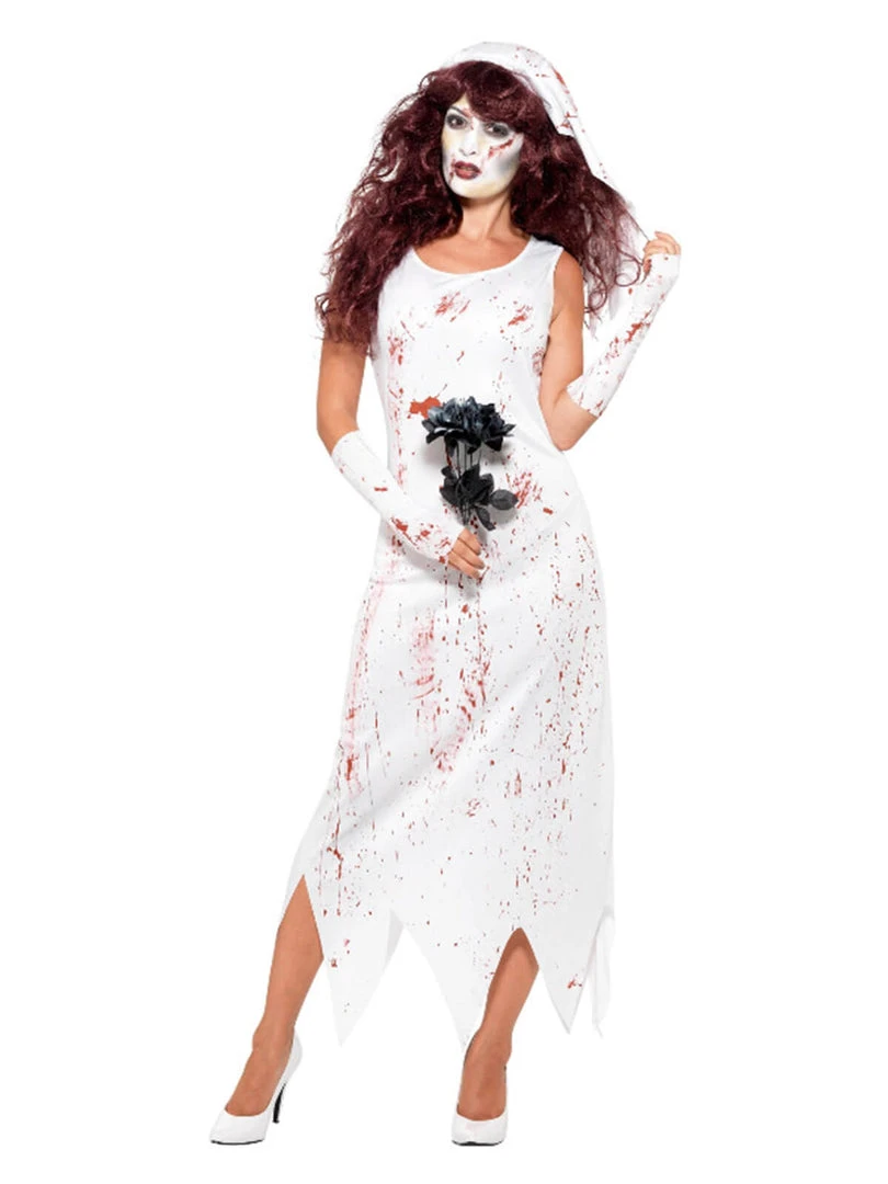 Fun Place Zombie Bride Costume, White Costumes & Characters 3 Fun Place Zombie Bride Costume, White Costumes & Characters