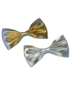 Fun Place Accessories Gold And Silver Lurex Bow Tie