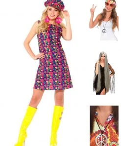 Fun Place Bundles 60s Psychedelic CND Complete Costume Bundle