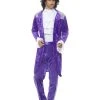 Fun Place Costumes & Characters 80s Purple Musician Costume