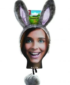 Fun Place Adult Rabbit Kit, Grey