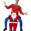 Fun Place Piggyback Santa Costume 2 Fun Place Piggyback Santa Costume