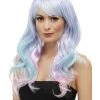 Fun Place Cosplay Fashion Unicorn Pastel Wig, Wavy, Long, Multi-Colo