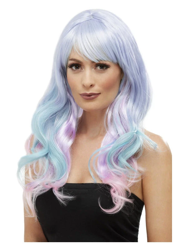 Fun Place Cosplay Fashion Unicorn Pastel Wig, Wavy, Long, Multi-Colo 3 Fun Place Cosplay Fashion Unicorn Pastel Wig, Wavy, Long, Multi-Colo
