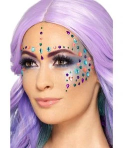 Fun Place Smiffys Make-up FX, Pastel Jewel Face Gems Festivals