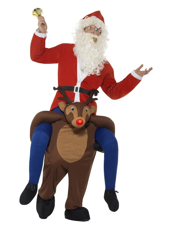 Fun Place Piggyback Reindeer Rudolf Costume 3 Fun Place Piggyback Reindeer Rudolf Costume
