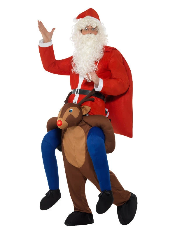 Fun Place Piggyback Reindeer Rudolf Costume 4 Fun Place Piggyback Reindeer Rudolf Costume