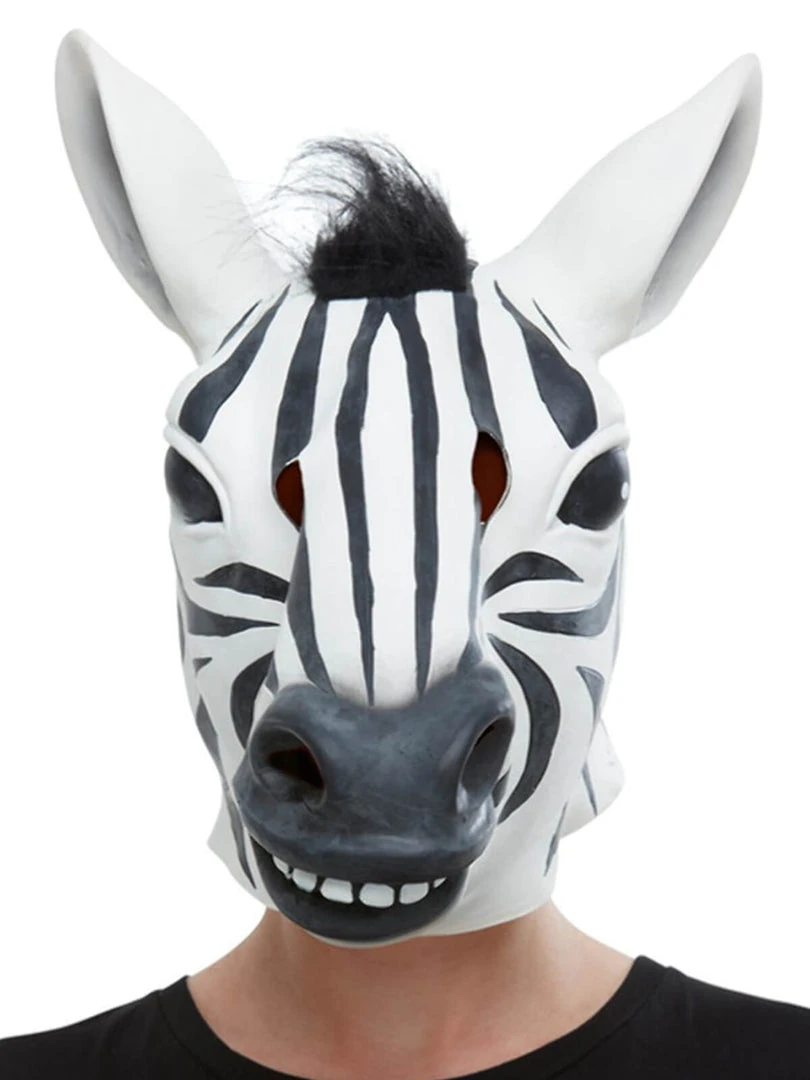 Fun Place Zebra Latex Mask 3 Fun Place Zebra Latex Mask